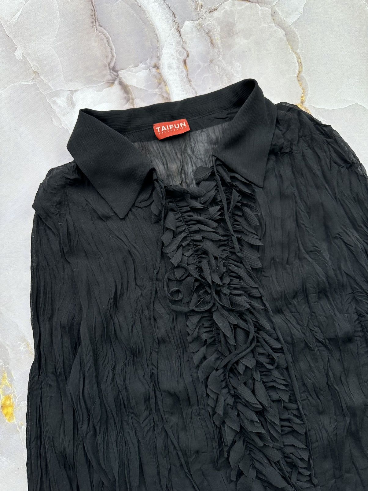 Japanese Brand Vintage Mesh Blouse Size L / US 10 / IT 46 - 3 Thumbnail