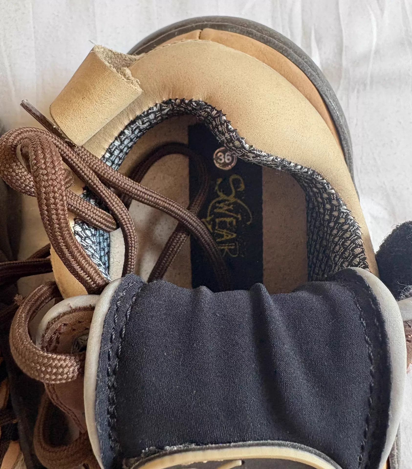 Other Swear Vintage Alien Bread Loafer Flap Hidden Laces 36 (Fits 38) Size US 5.5 / IT 35.5 - 8 Thumbnail