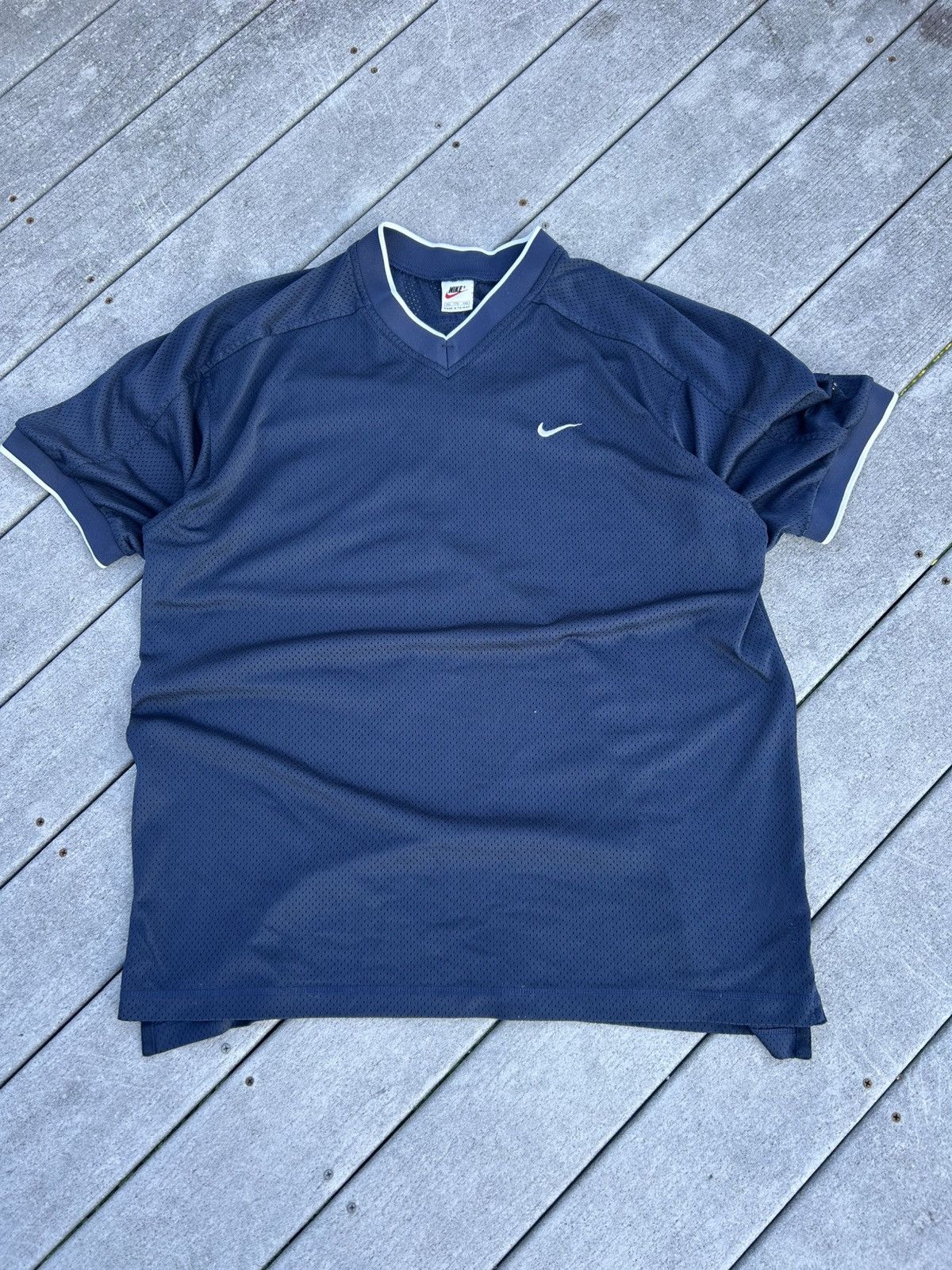 Nike × Vintage Vintage Nike Soccer Jersey Size US XL / EU 56 / 4 - 1 Thumbnail