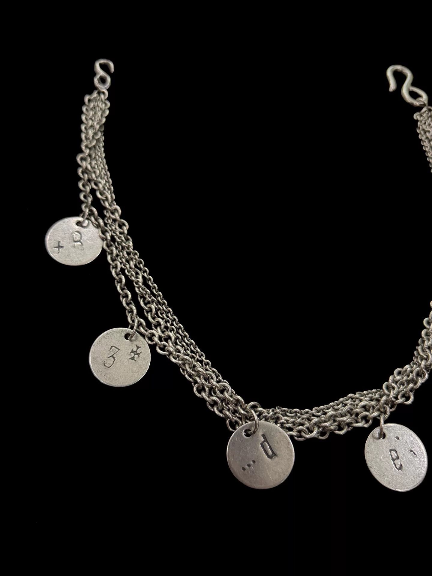 Y's Y's Red Label Multi-chain Silver Metal Necklace/Bracelet Size ONE SIZE - 5 Thumbnail
