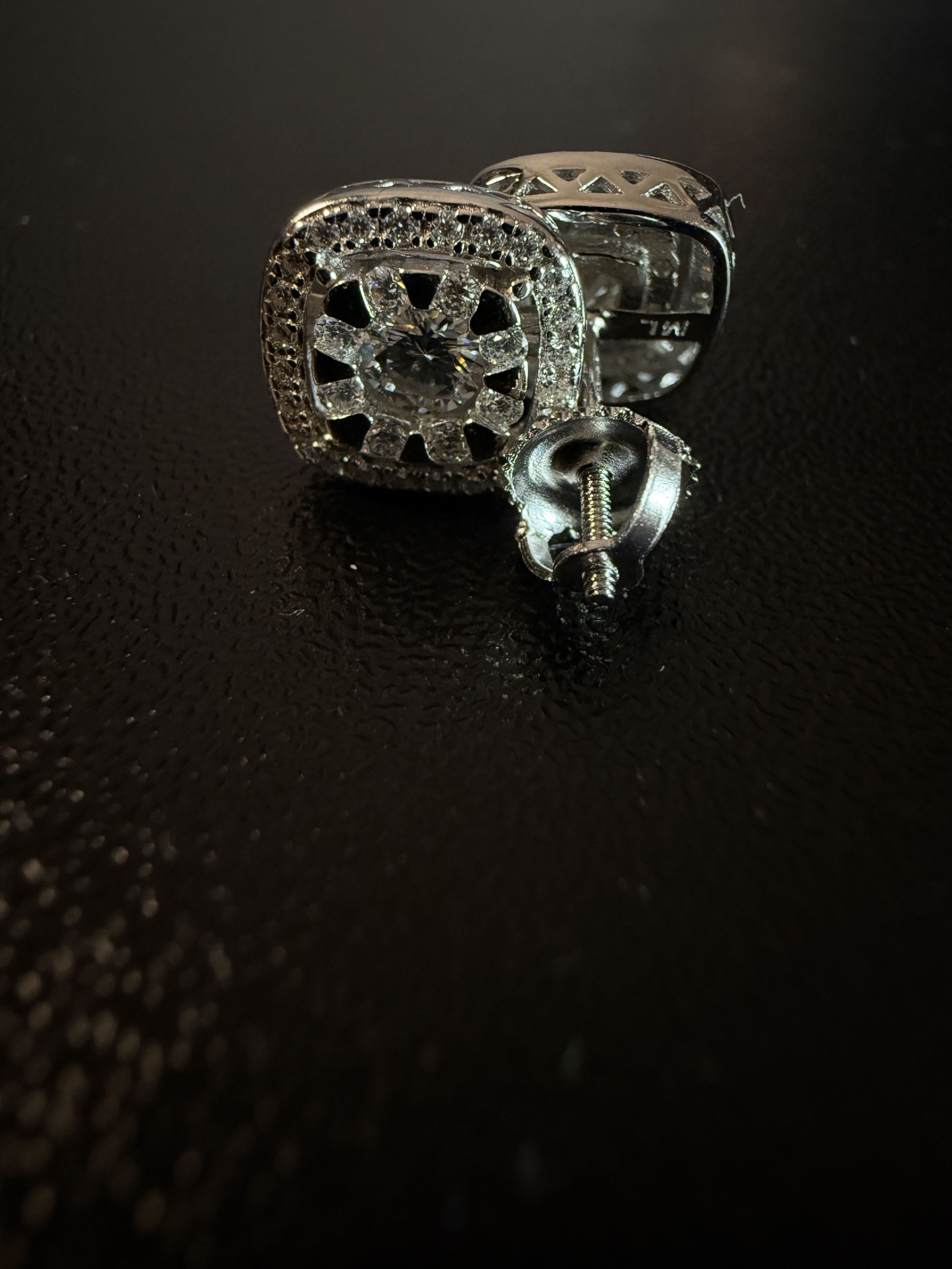 Other Crystal Polar Crown Moissanite 925 silver mens earrings Size ONE SIZE - 13 Thumbnail