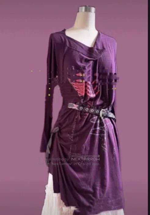 Vivienne Westwood Vivienne Westwood Grape purple rregular drawstring dress Size M / US 6-8 / IT 42-44 - 5 Thumbnail