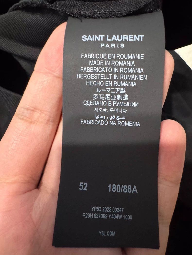 Yves Saint Laurent Yves Saint Laurent Saint Laurent Men's Slim Fit Trousers w Size US 44 / EU 60 - 5 Thumbnail