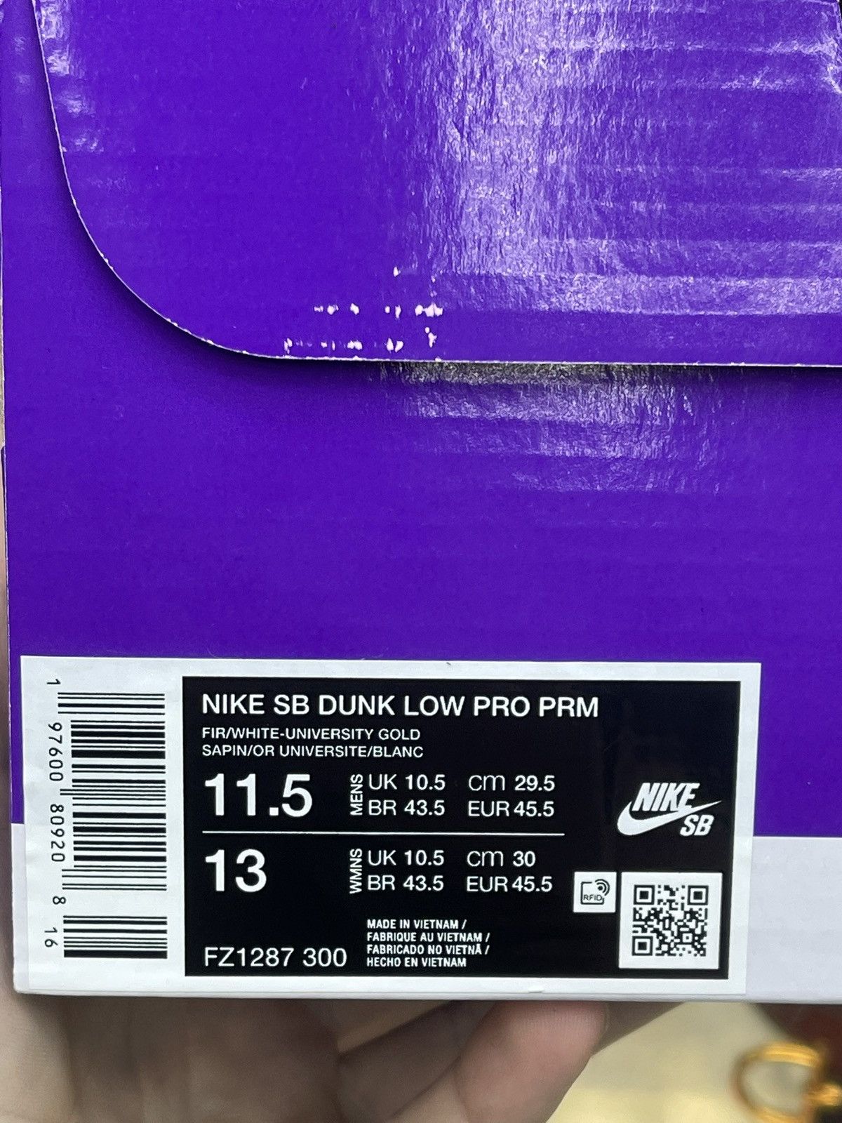 Nike Size 11.5 - Nike Dunk Low SB Seattle SuperSonics Size US 11.5 / EU 44-45 - 13 Thumbnail