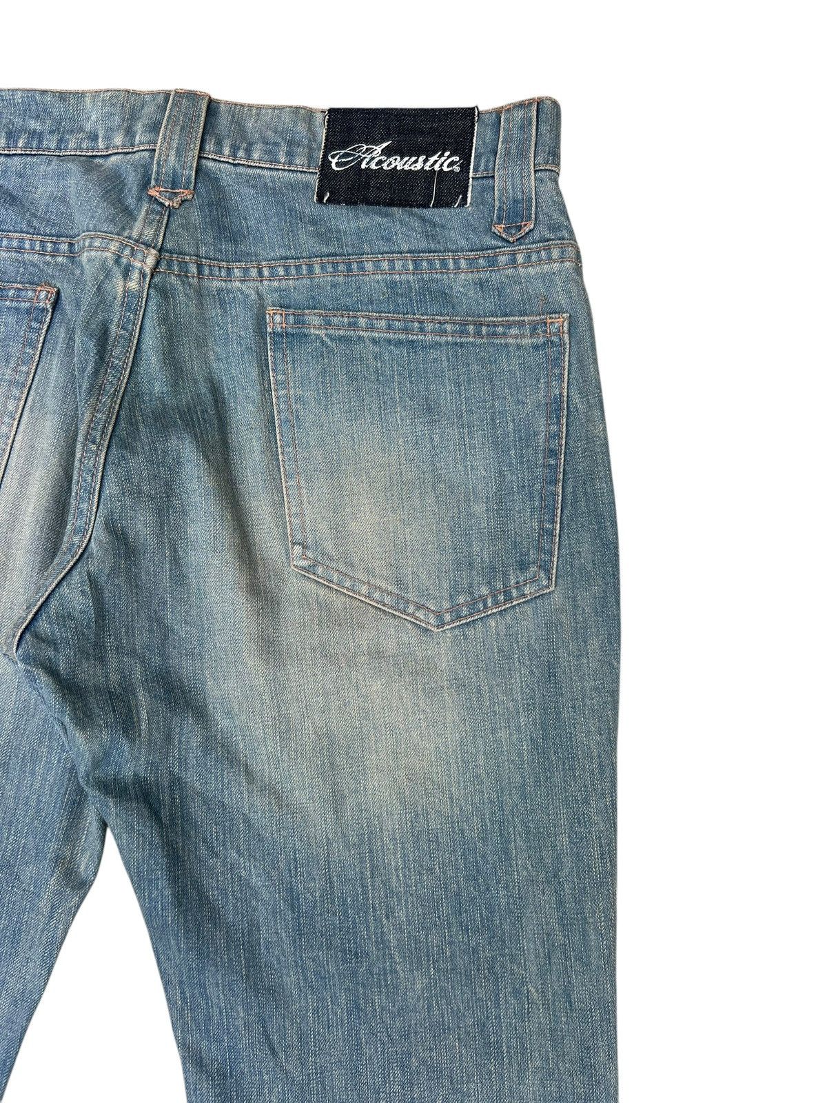 If Six Was Nine Dirty Mud Denim Vintage Acoustic Japan Flare Jeans Size US 31 - 18 Thumbnail