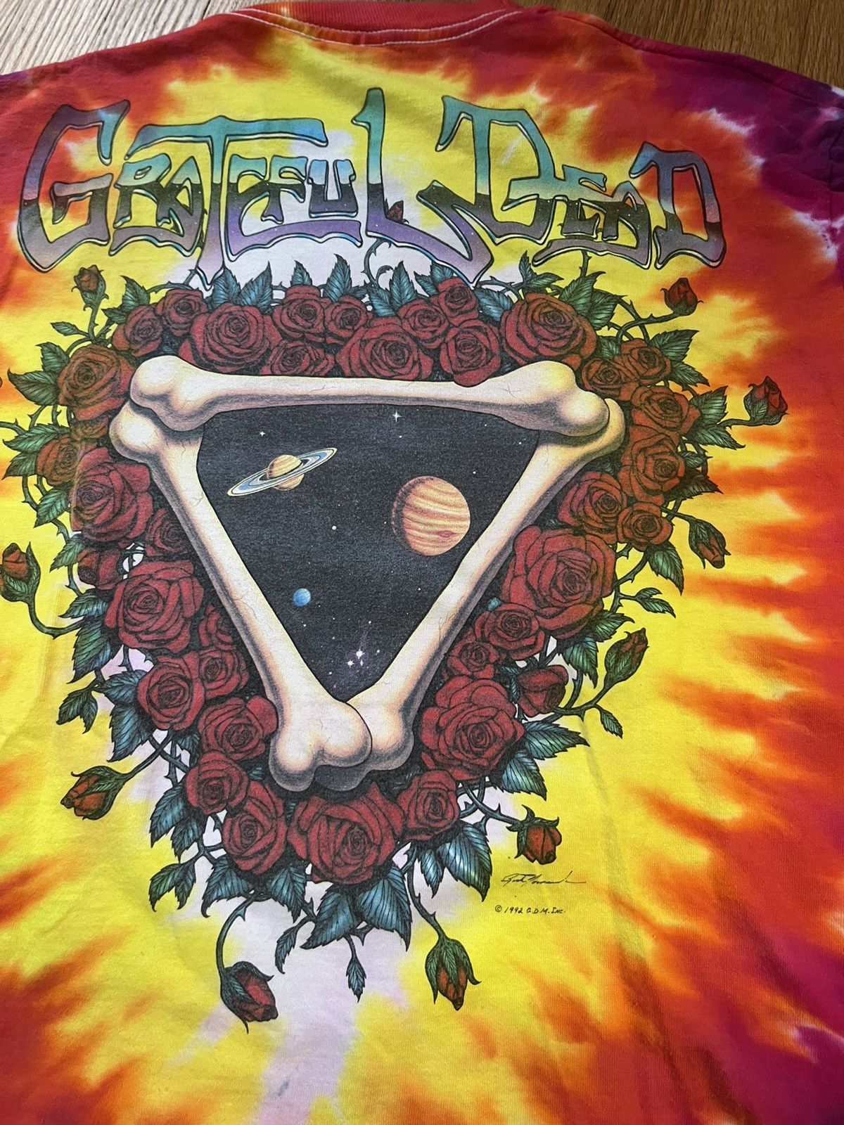 Grateful Dead × Liquid Blue × Vintage Vtg 1992 Grateful Dead Space Your Face Long Slv Tie Dye XL Size US XL / EU 56 / 4 - 3 Thumbnail