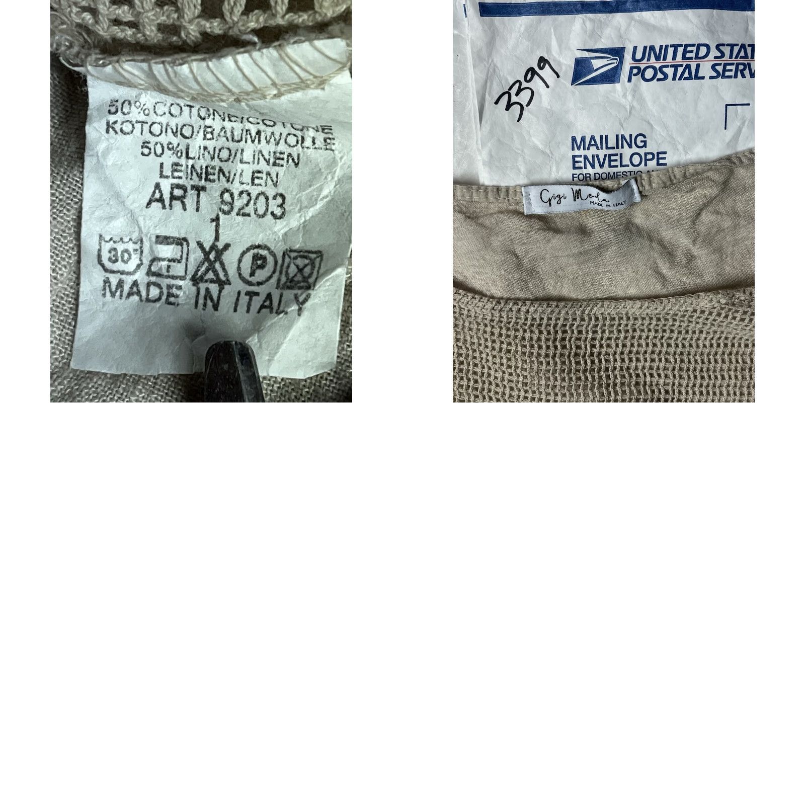 Vintage Gigi Moda Italy Linen Blend Oversized Top Beige Size 1 Blouse Women Basic Short Sleeve Round Neck Wearable See Pics Italy Beach Bohemian Womens Size XS / US 0-2 / IT 36-38 - 9 Thumbnail