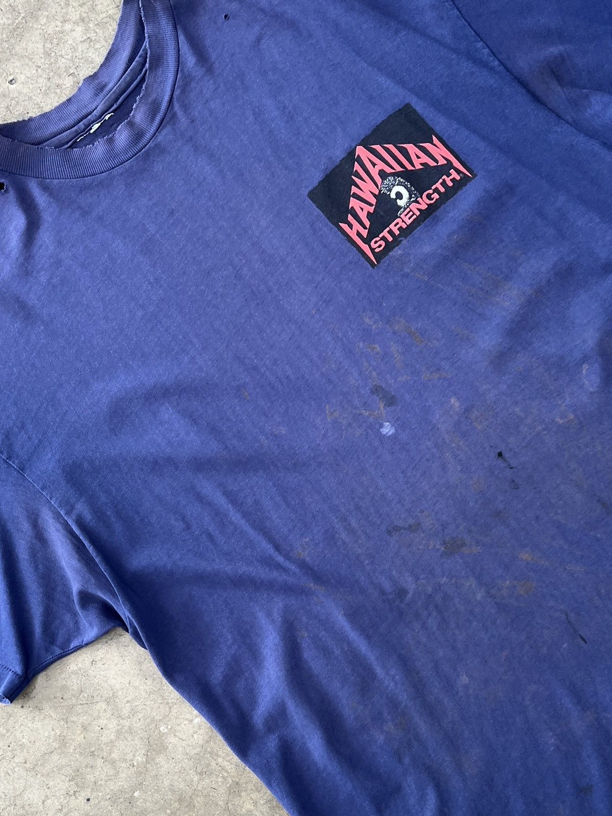Vintage Vintage Hawaiian Strength Rasta Tee Distressed Large Size US L / EU 52-54 / 3 - 4 Thumbnail