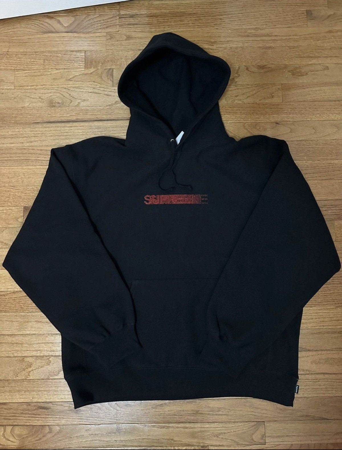 Supreme × Swarovski Supreme FW25 Swarovski Motion Logo Hoodie Black XL Size US XL / EU 56 / 4 - 1 Thumbnail