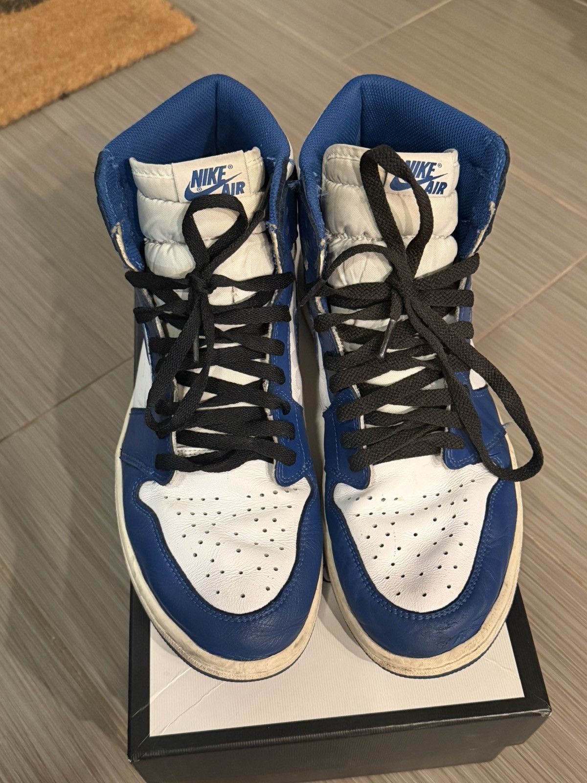 Nike Air Jordan Retro 1 High OG Storm Blue Size 12 Size US 12 / EU 45 - 3 Thumbnail