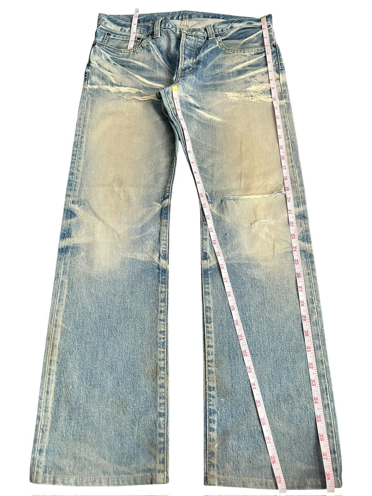Takeo Kikuchi Vintage Takeo Kikuchi Mud Wash Distressed Jeans Size US 33 - 7 Thumbnail