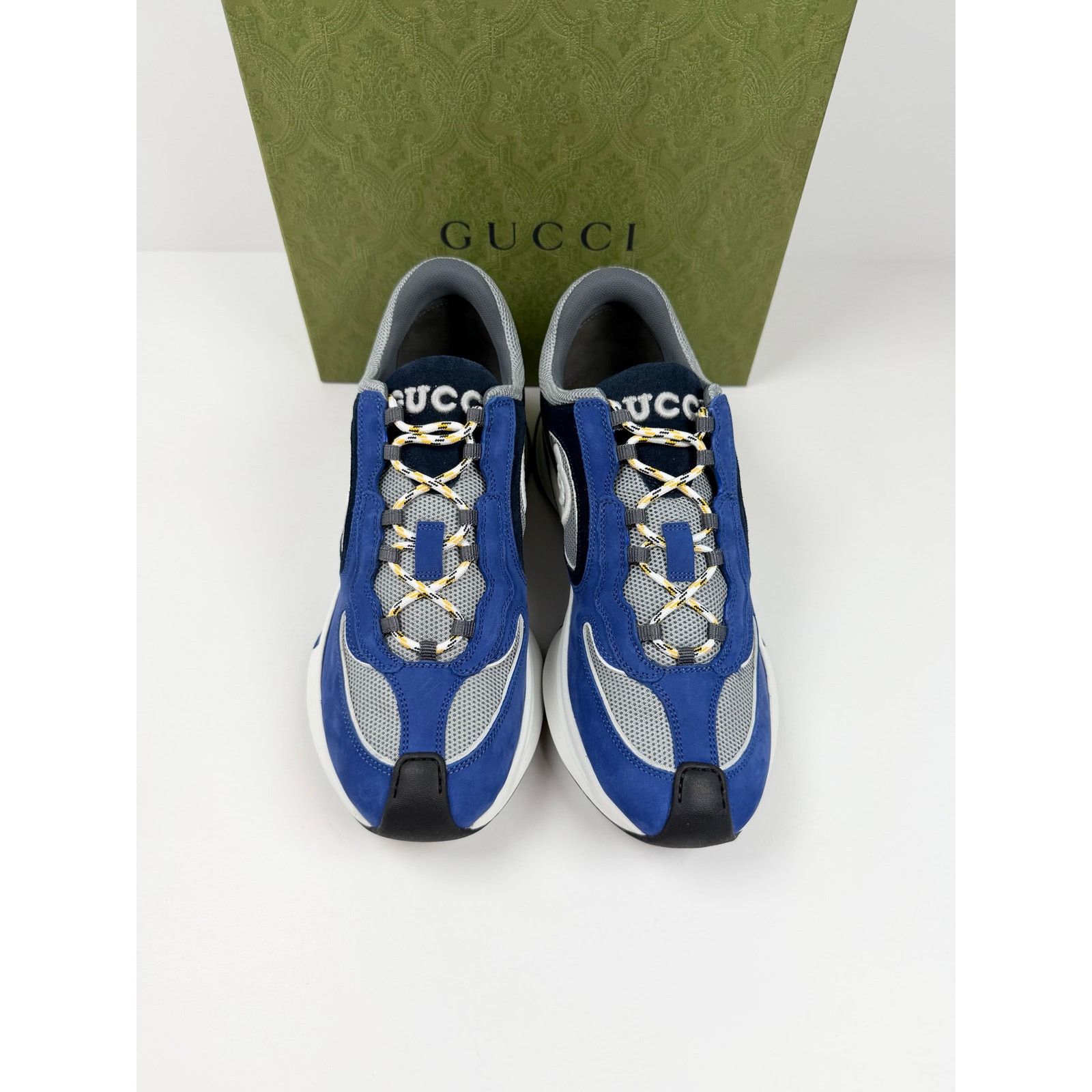 Gucci Size 8.5US - Gucci Run Sneaker Blue NEW Size US 8.5 / EU 41-42 - 3 Thumbnail