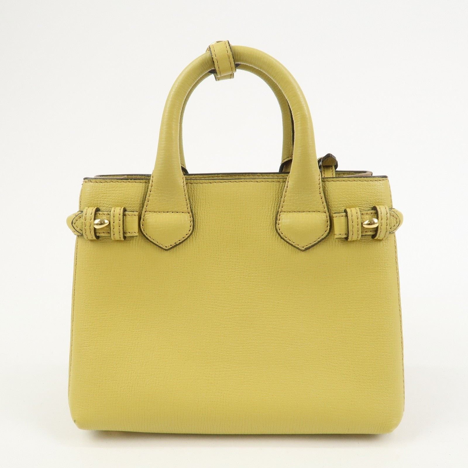 Burberry Burberry Banner Mini Leather Shoulder Bag Yellow Size ONE SIZE - 2 Thumbnail