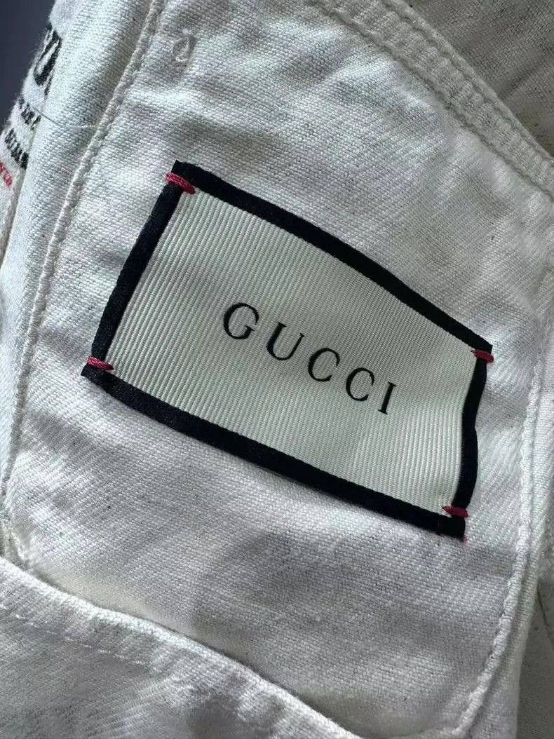 Gucci Gucci Full-printed logo denim jacket 2505-Nextarrow Size US XXS / EU 40 - 6 Thumbnail