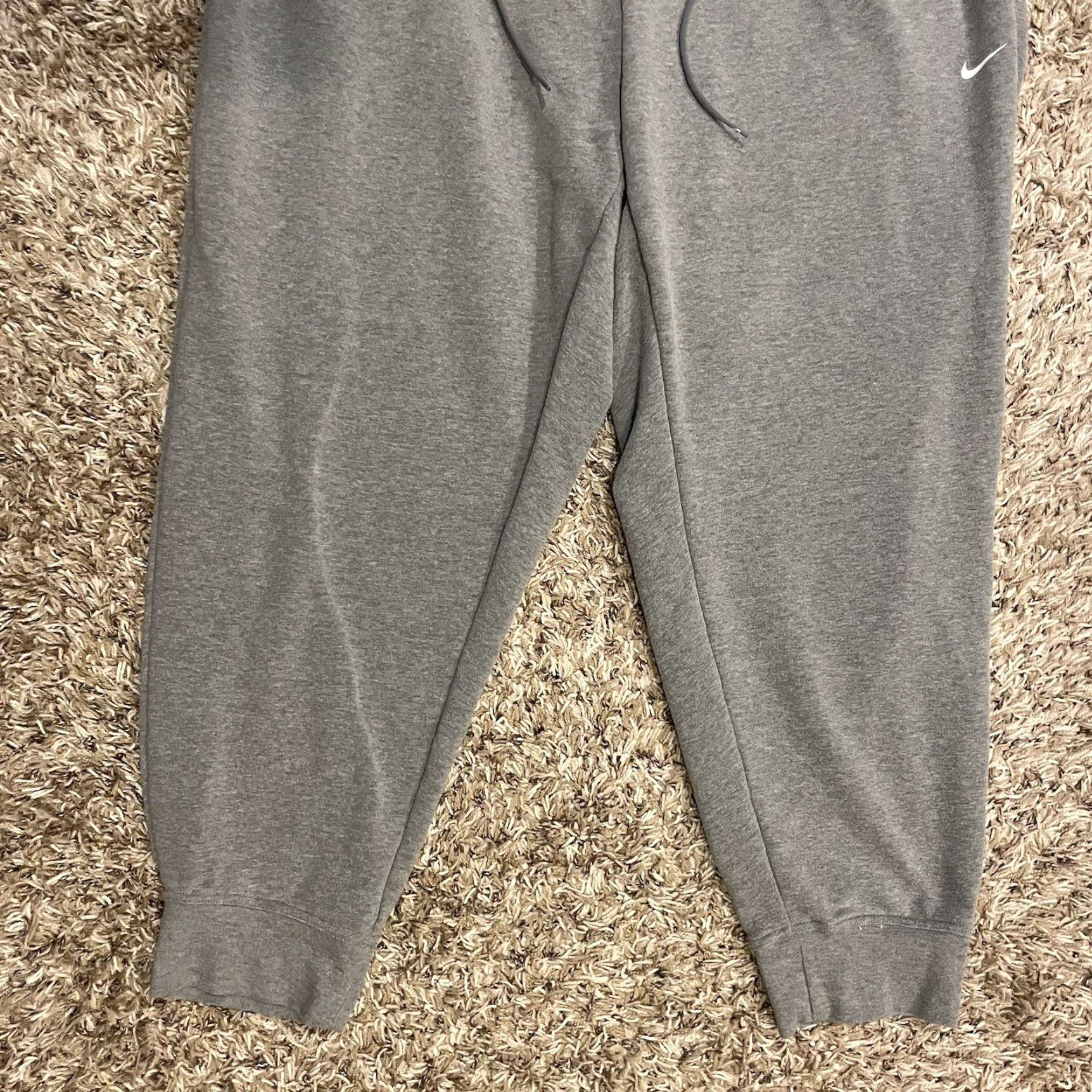 Nike Nike Dri-FIT Joggers Womens High-Waisted 2XL Grey Pants Casual Athleisure Long Inseam 27 in Pockets Drawstring Size 40" / US 18 - 5 Thumbnail