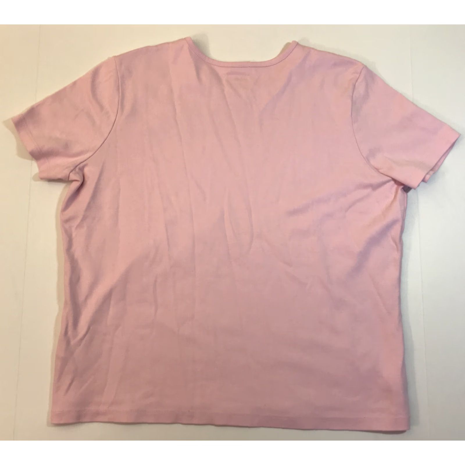 Vintage VINTAGE L.L. Bean Women's Short Sleeve Base Layer Shirt Pullover Pink XL Supima Cotton Hiking Activewear Size XL / US 12-14 / IT 48-50 - 4 Thumbnail