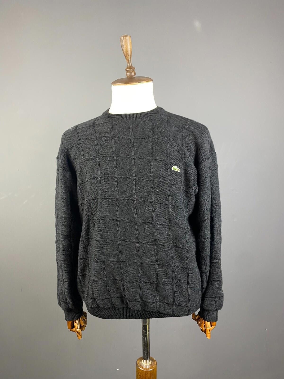Lacoste Lacoste Black Wool Knit Sweater Size FR 7 / US 2XL Size US XL / EU 56 / 4 - 1 Thumbnail