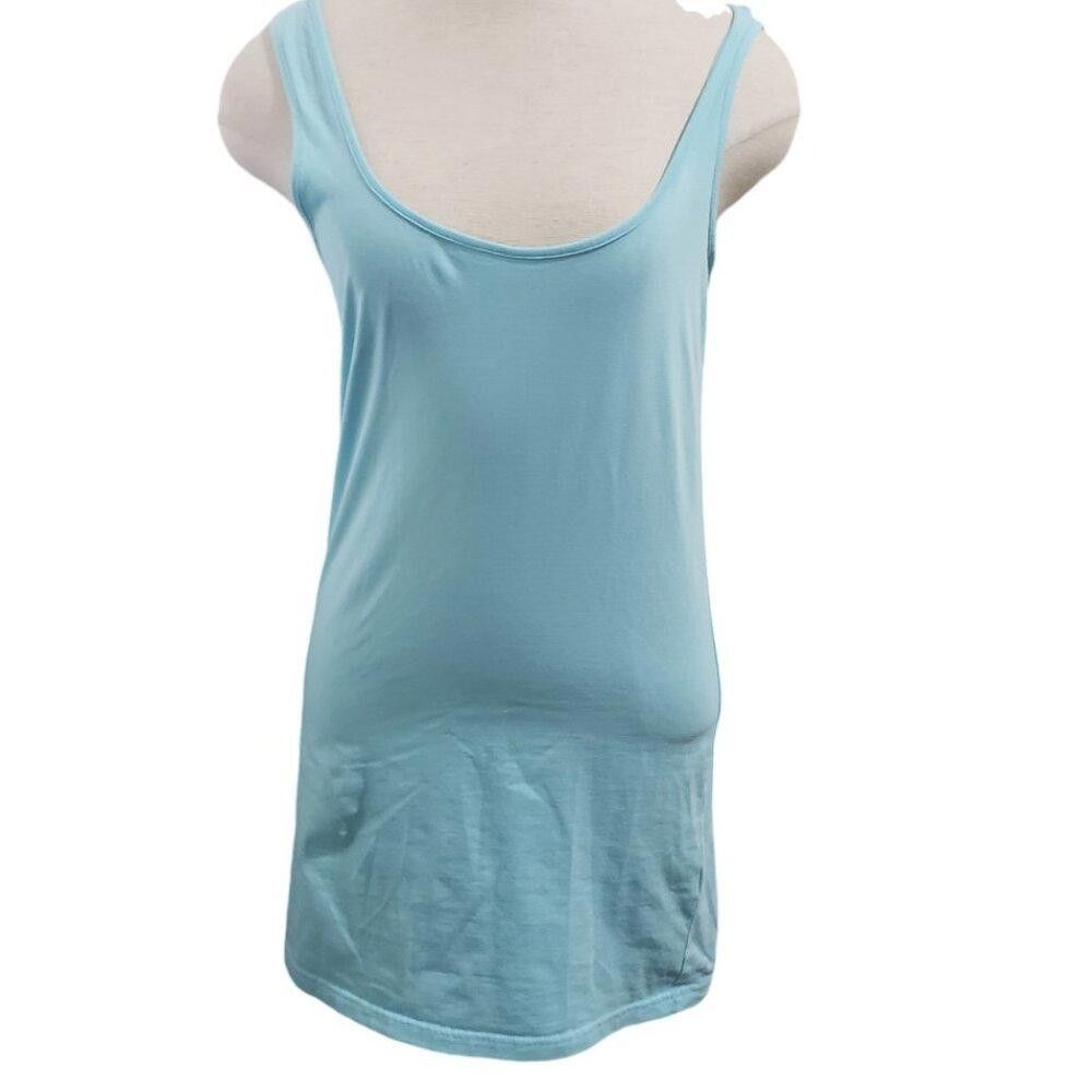 What Goes Around Comes Around CT1795 Abound Aqua Tank Top XL Size XL / US 12-14 / IT 48-50 - 1 Thumbnail