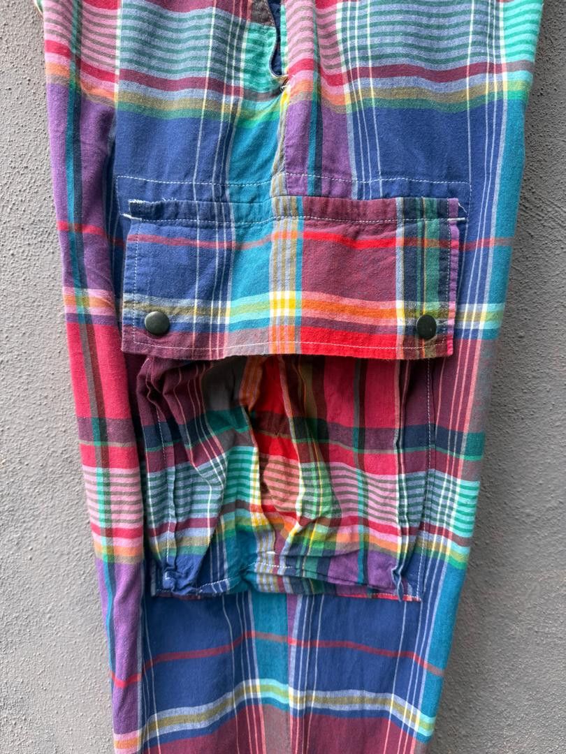 Polo Ralph Lauren Vintage 90s Polo RL Madras Tartan Cargo Trouser Pant Size US 30 / EU 46 - 6 Thumbnail