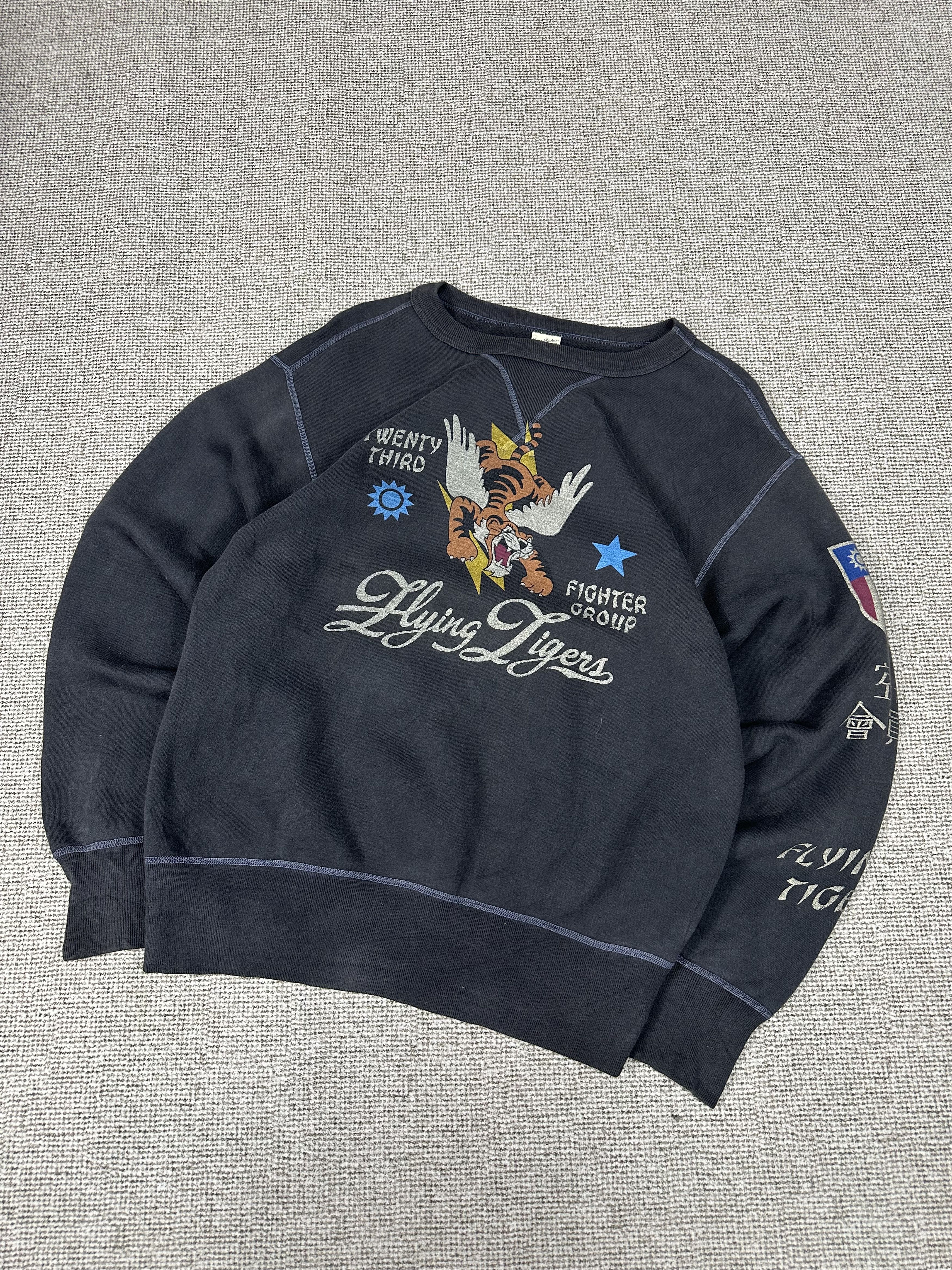Buzz Rickson's Vintage Buzz Rickson Flying Tigers Ww2 Crewneck Z480 Size US L / EU 52-54 / 3 - 1 Thumbnail