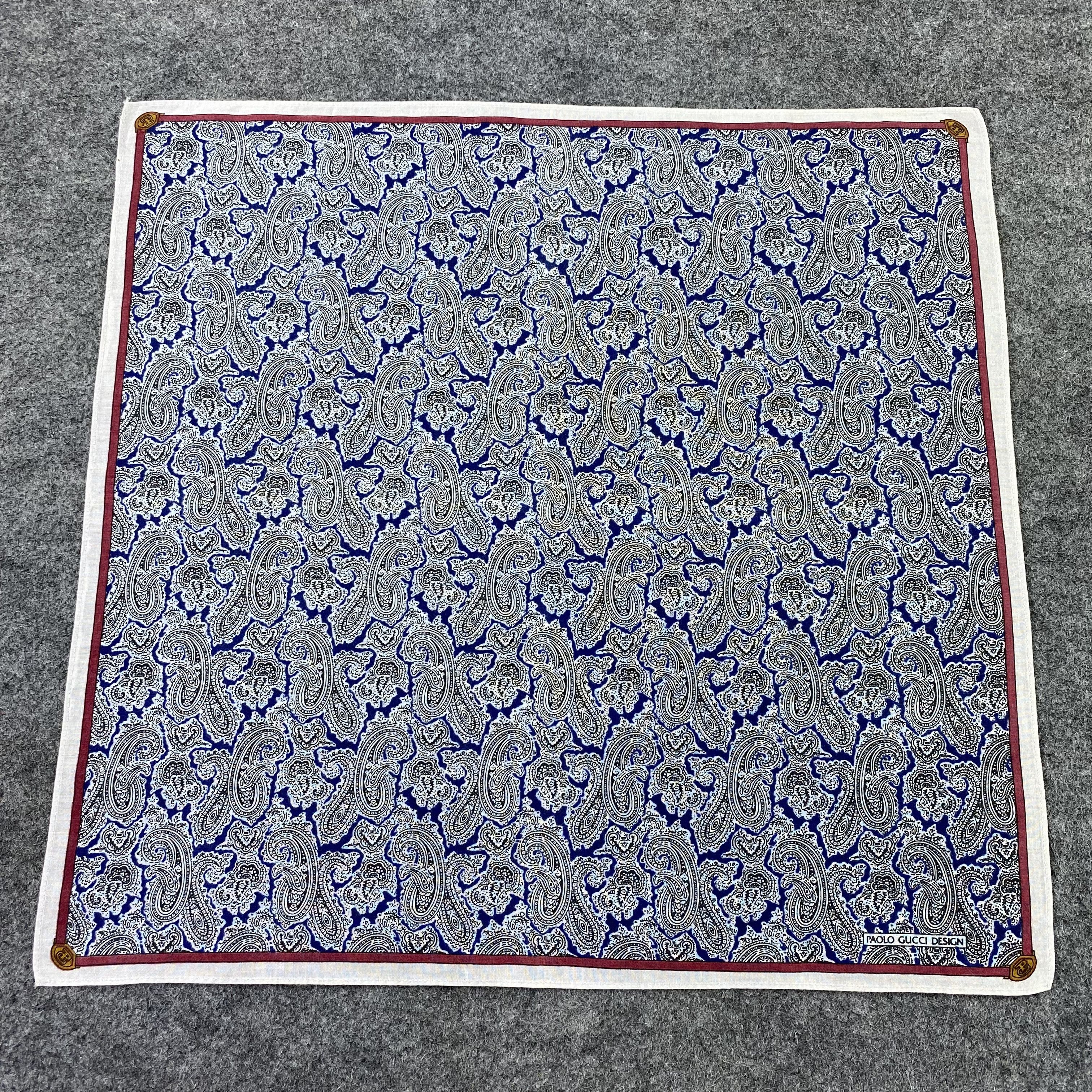 Paolo Gucci Paolo Gucci Paislee Handkerchief / Bandana /Neckerchief-B904 Size ONE SIZE - 3 Thumbnail