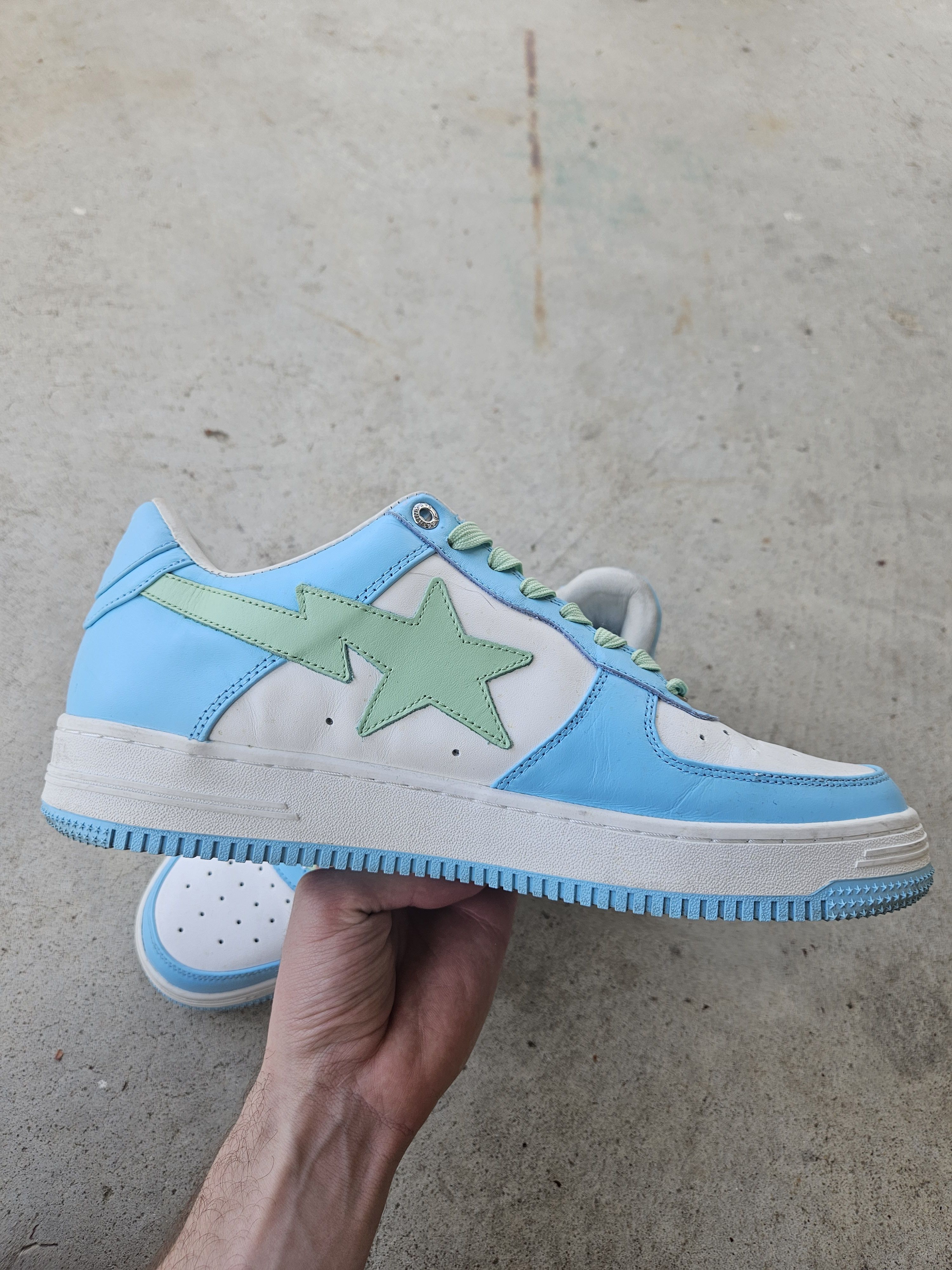 Bape Bapesta Pastel Pack Sax Blue Green Sneakers Size US 11 / EU 44 - 3 Thumbnail