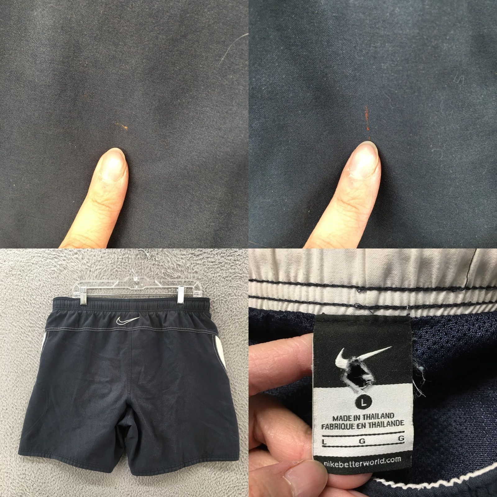 Nike Nike Board Shorts Mens Large Blue High Rise Elastic Waist Sports Size US 33 - 8 Thumbnail