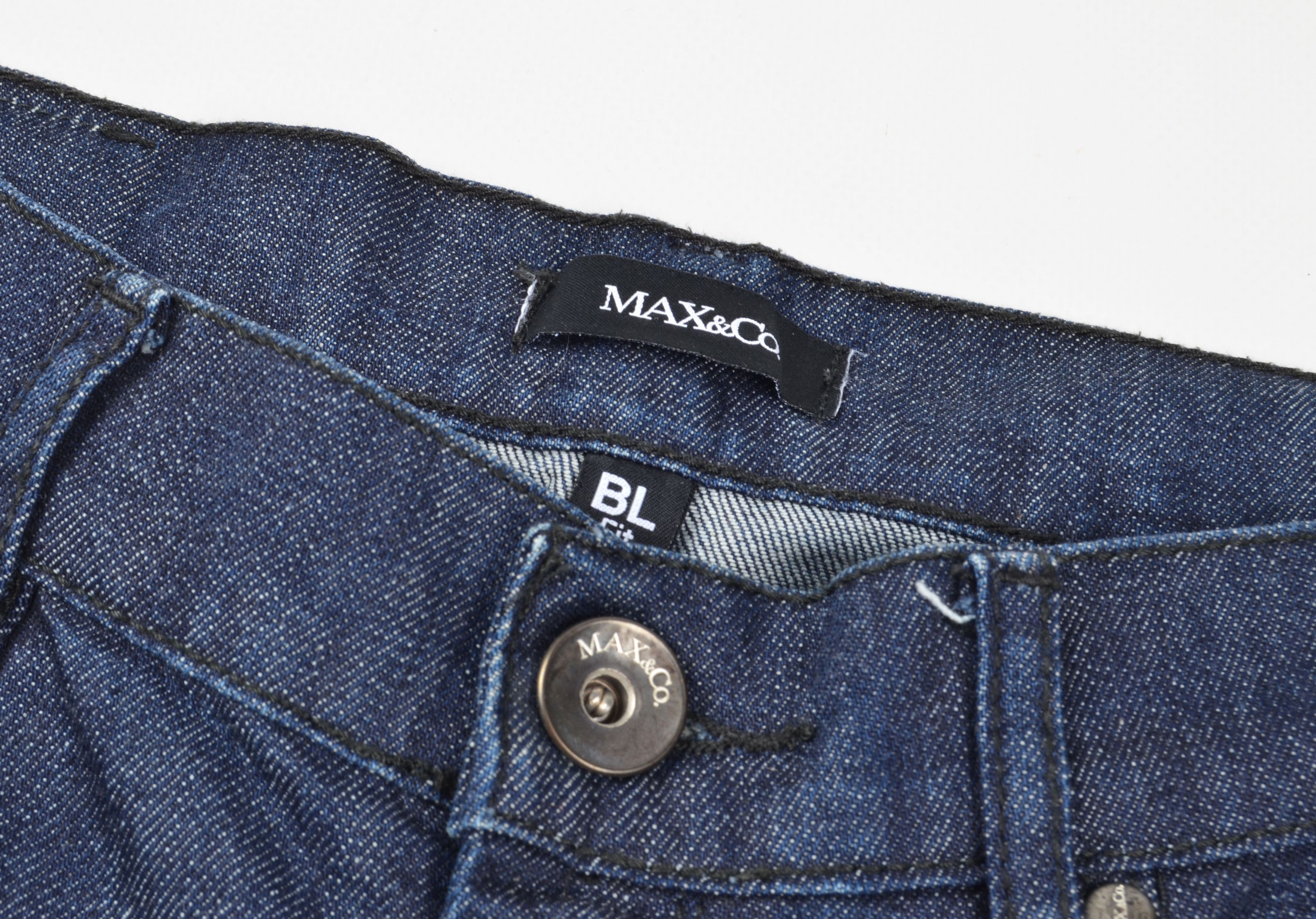 Max Mara MAX&Co Glam Blue Bootcut Low Rise Denim Jeans Size 28" / US 6 / IT 42 - 4 Thumbnail