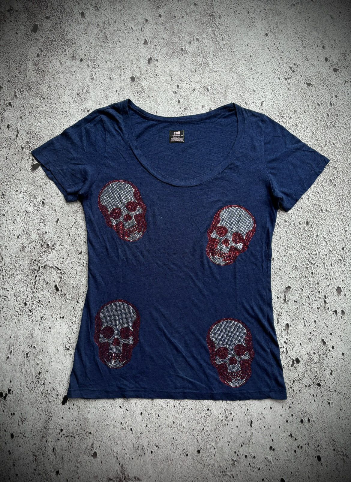 Seditionaries Y2k e.vil Skull Tshirt Size US S / EU 44-46 / 1 - 1 Thumbnail