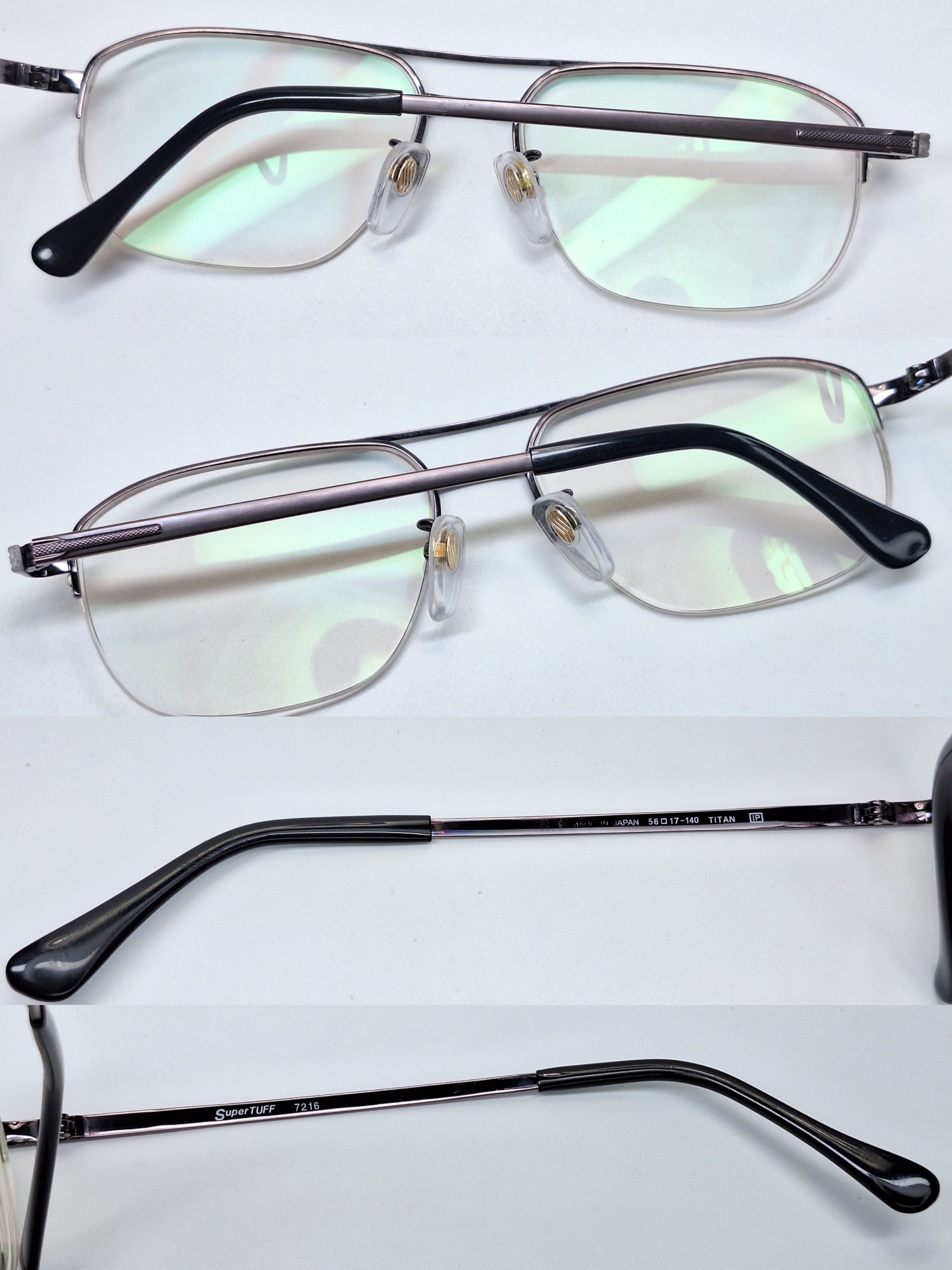 Other SuperTUFF 7216 Semi-Rimless Gunmetal Wide Eyeglass Fram Size ONE SIZE - 6 Thumbnail