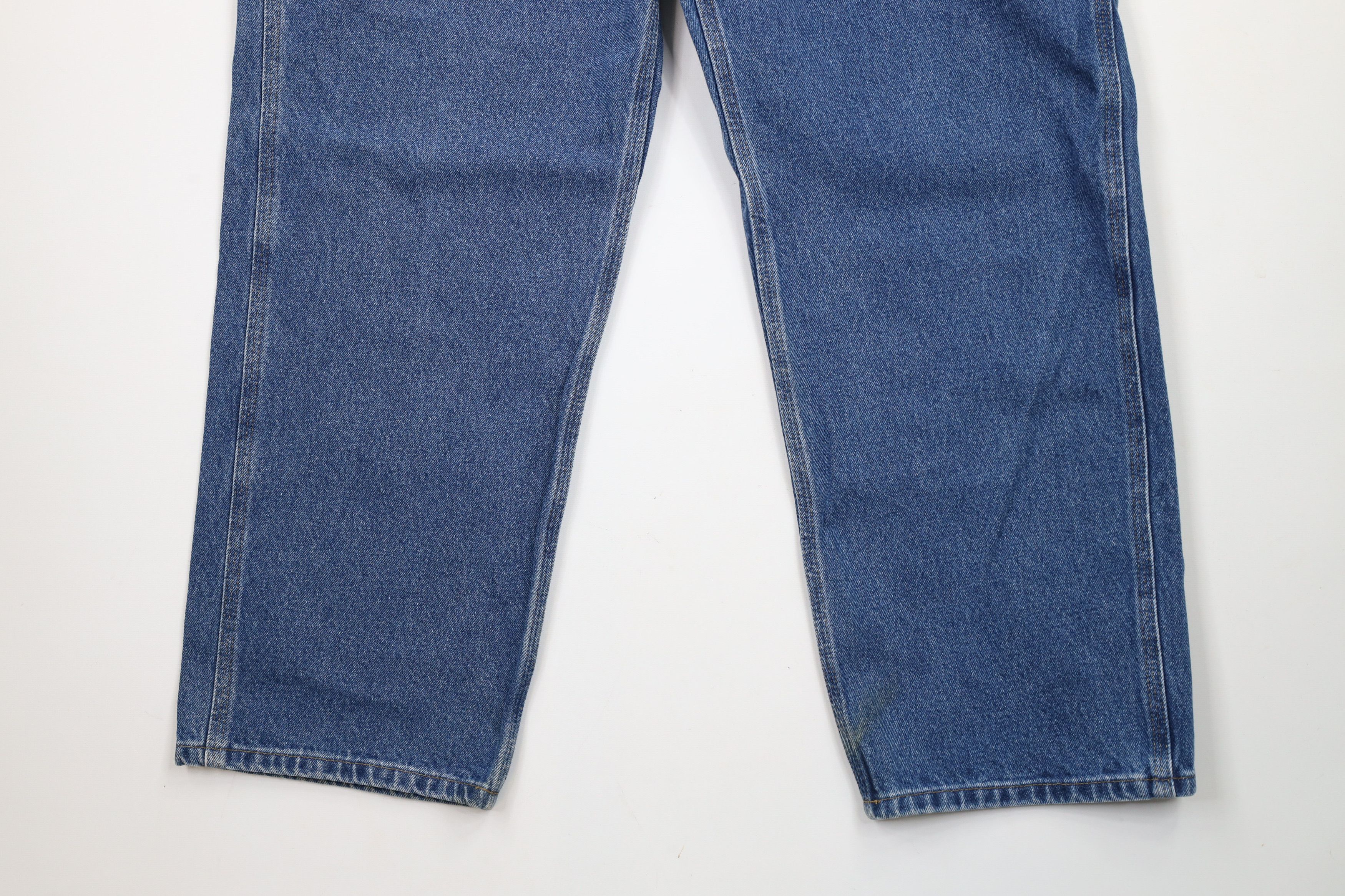 Carhartt × Vintage Vintage Carhartt Spell Out Wide Leg Dungaree Denim Jeans Size US 38 / EU 54 - 4 Thumbnail