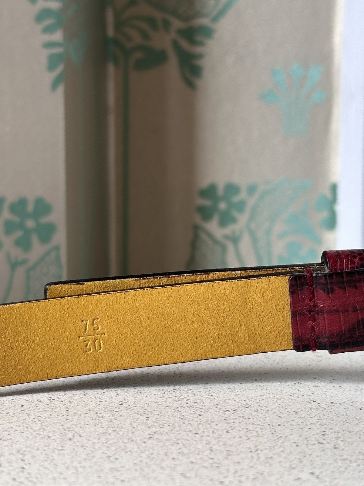 Miu Miu 1999 MIU MIU Logo Red Python Leather Belt wmns Size: 75/30 Size ONE SIZE - 9 Thumbnail