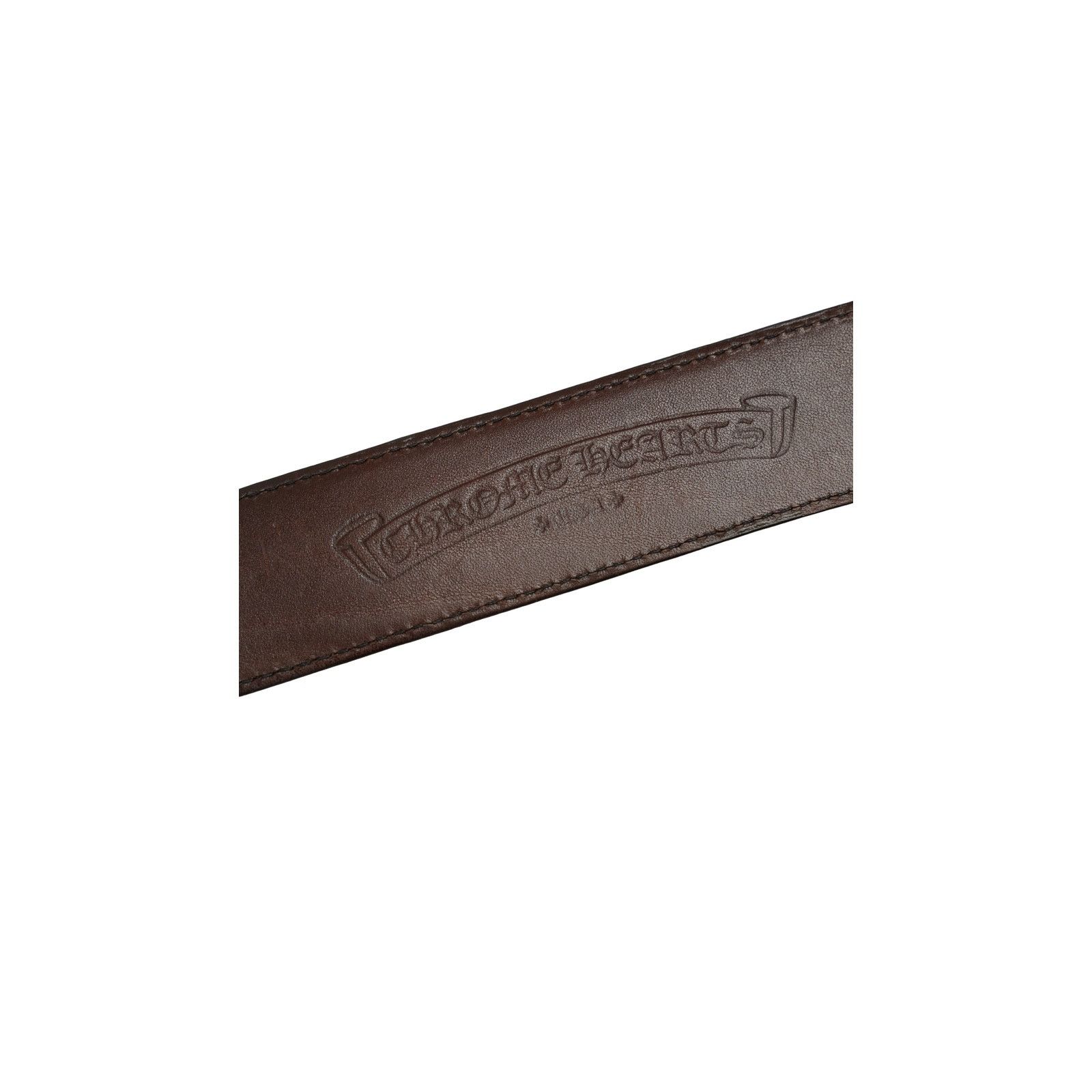 Chrome Hearts Brown Leather Belt Strap Size 38 - 5 Thumbnail