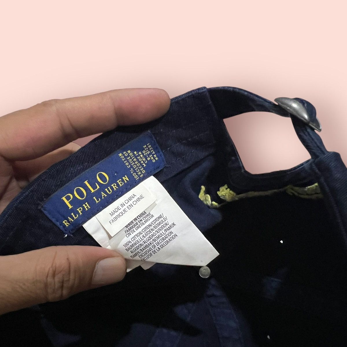 Polo Ralph Lauren × RRL Ralph Lauren × Ralph Lauren VINTAGE POLO RALPH LAUREN NO.3 BIG PONY STRAPBACK Size ONE SIZE - 19 Thumbnail