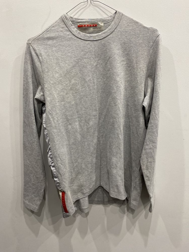 Prada Prada Vintage Miu miu Red Tab Longsleeve Shirt Size S / US 4 / IT 40 - 1 Thumbnail