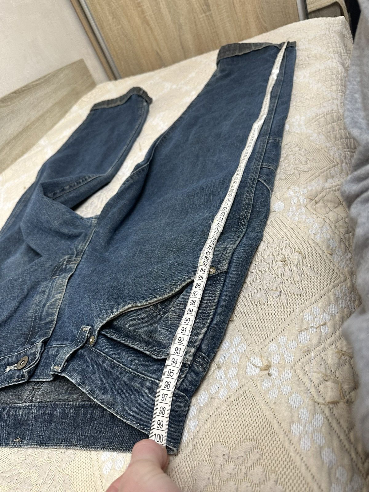 Japanese Brand 🔥VINTAGE DENIM CARPENTER DETROIT CHORE JEANS LEE DUNGAREES Size US 32 / EU 48 - 15 Thumbnail