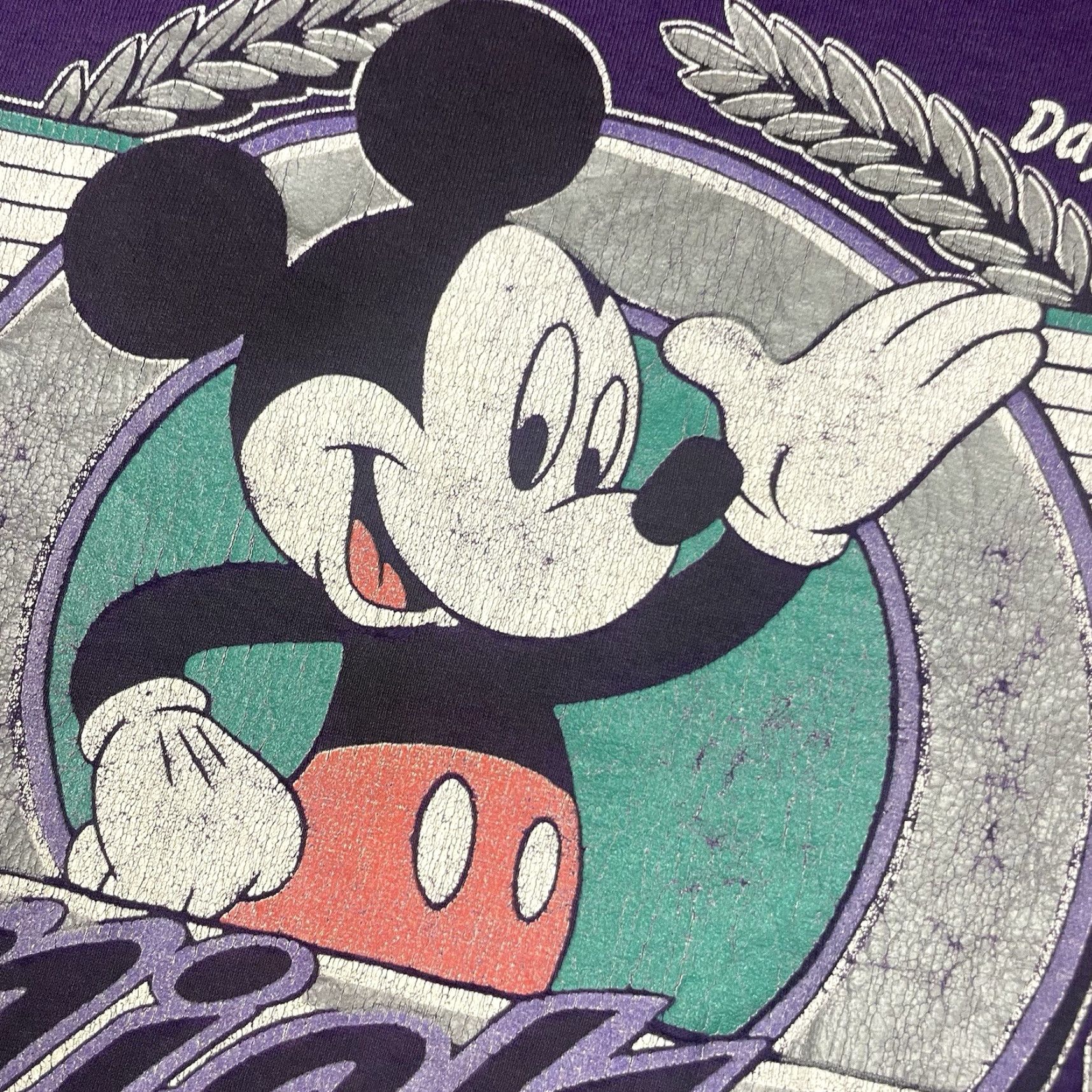 Fruit Of The Loom VINTAGE Disney T Shirt Mens XL Purple Mickey Mouse 90s Florida USA Daytona Grunge Retro Halloween Theme Disney, Mickey & Friends Logo Size US XL / EU 56 / 4 - 4 Thumbnail