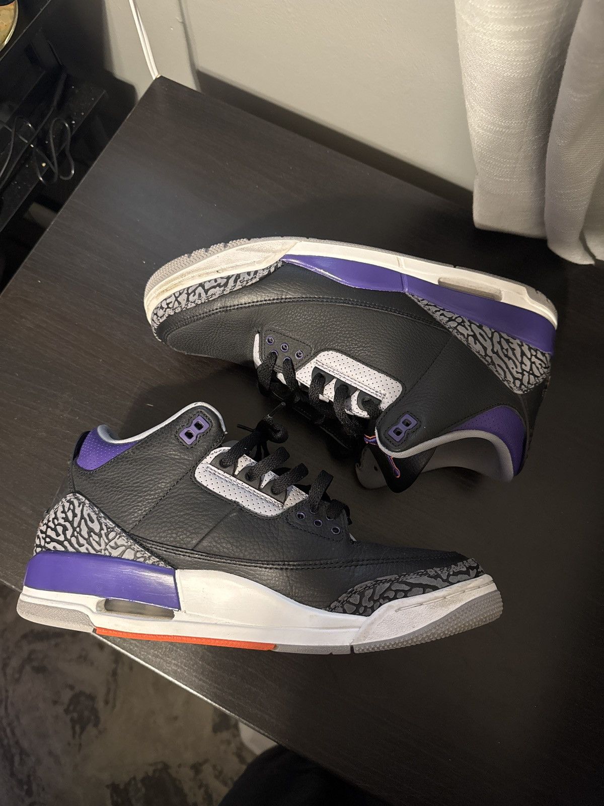 Jordan Brand × Nike Jordan 3 Court Purple Size US 11 / EU 44 - 5 Thumbnail