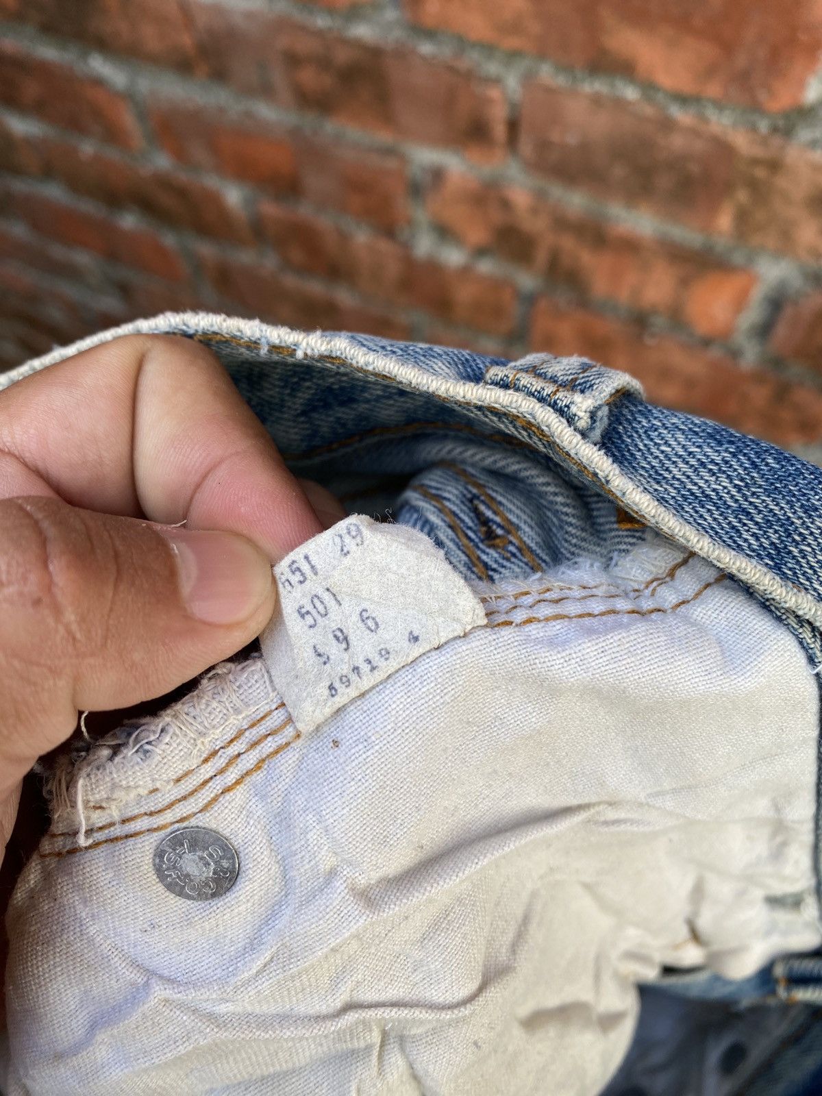 Levi's Vintage Clothing W30x32 vintage levi's redline distressed ripped jeans USA Size US 30 / EU 46 - 12 Thumbnail