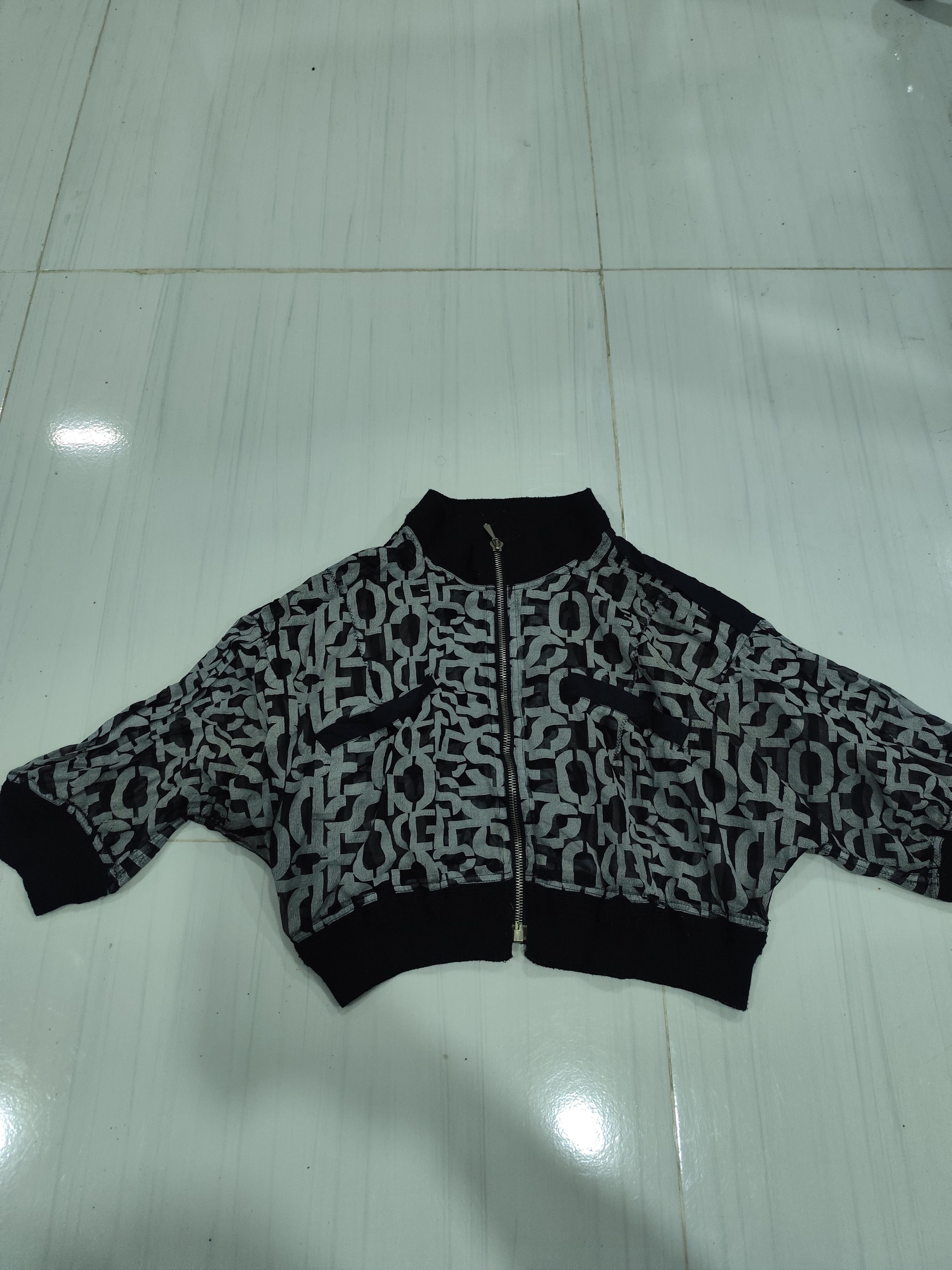 Marithe + Francois Girbaud Rare 80s Marithe Francois Gerbaud Closer mesh crop top Size L / US 10 / IT 46 - 1 Thumbnail