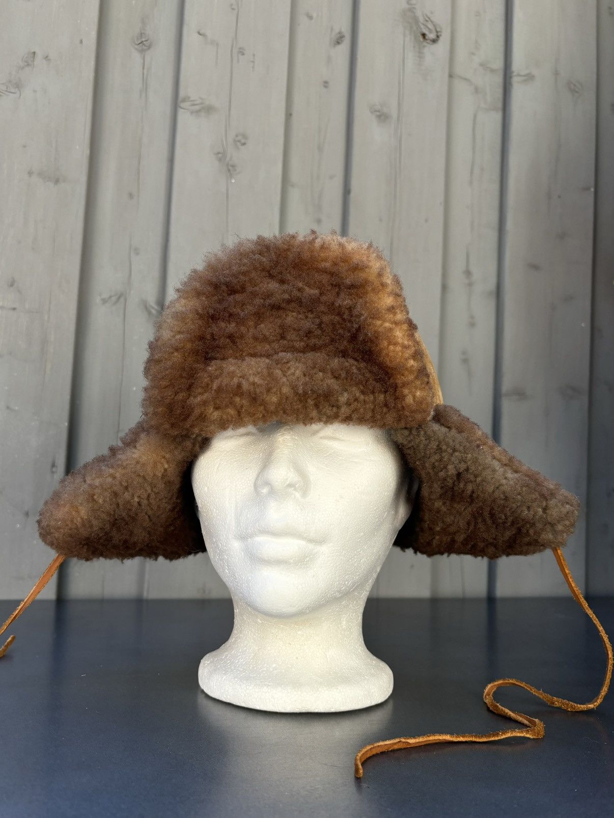 Vintage Vintage Shearling Trapper Sheepskin Ushanka Aviator Hunting Size ONE SIZE - 22 Thumbnail