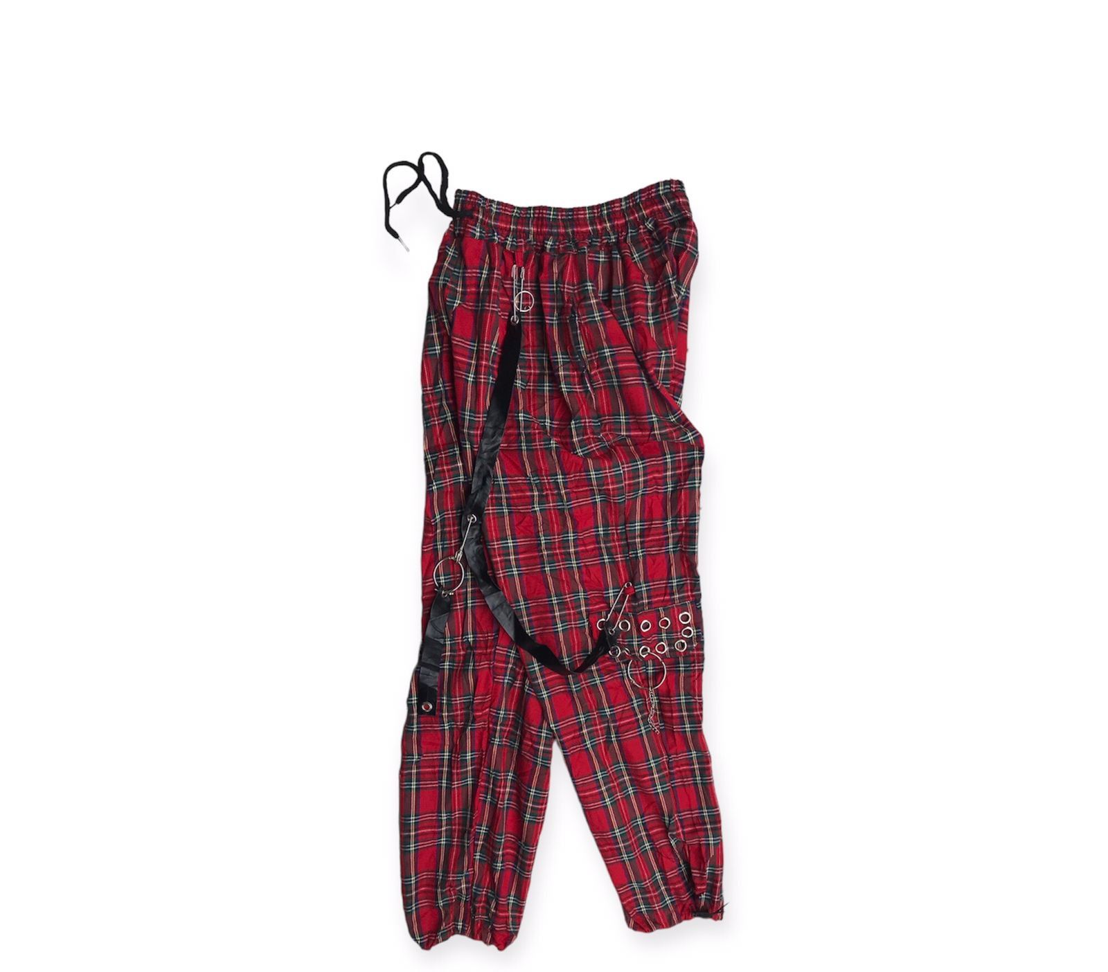 image of Seditionaries Volcan&aphrodite Tartan Bondage in Red, Men's (Size 30)