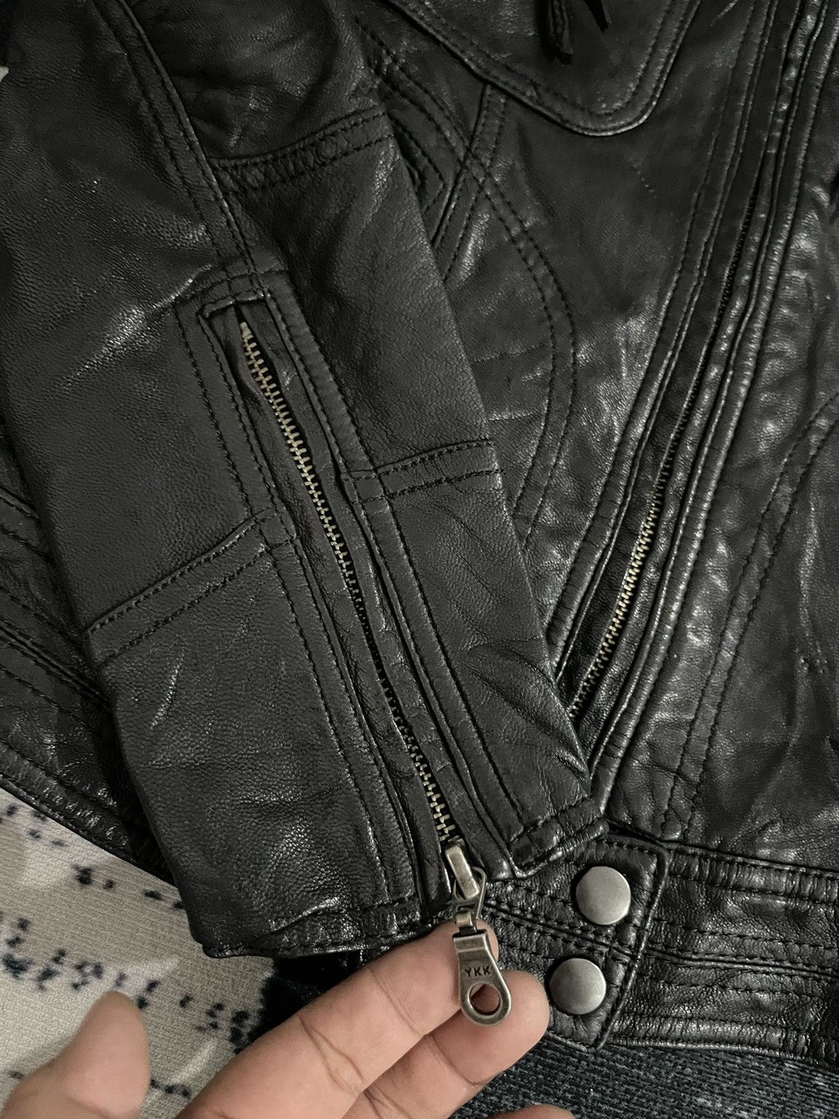 ABAHOUSE Vintage Abahouse Devinette Luxe Leather Jacket Size XS / US 0-2 / IT 36-38 - 7 Thumbnail