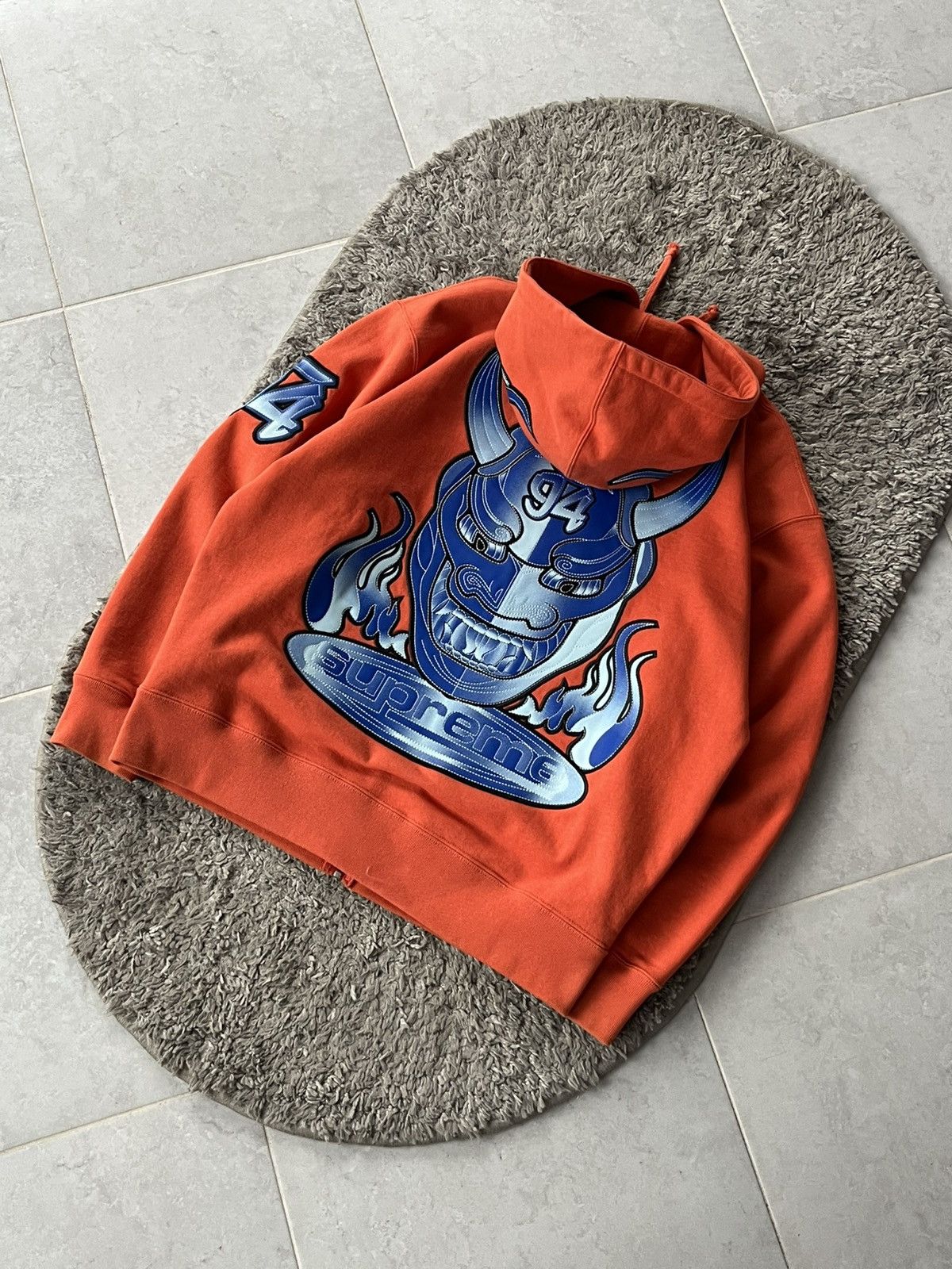 Supreme Supreme Demon Zip Up Hooded Sweatshirt Burnt Orange BIG LOGO Size US S / EU 44-46 / 1 - 2 Thumbnail