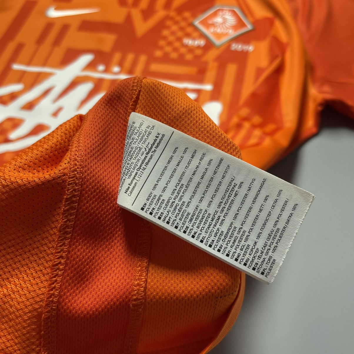 Nike NETHERLANDS x STUSSY NIKE 2019/2020 FOOTBALL TRAINING JERSEY Size US XL / EU 56 / 4 - 9 Thumbnail