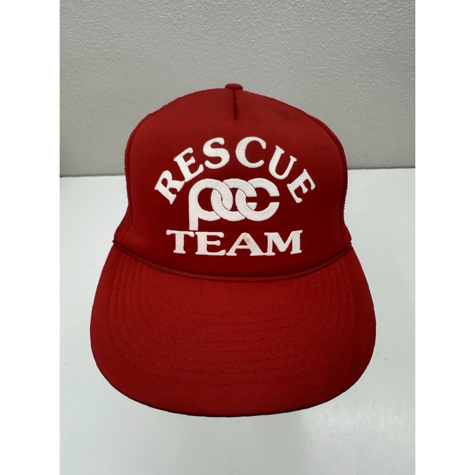 Roper T.I Trucker Hat Men Adjustable Red Rope 90s Outdoor Casual Sports Size ONE SIZE - 2 Thumbnail