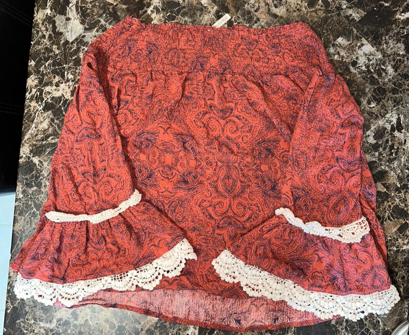 The Unbranded Brand Vintage Boho Lace Blouse Size M Size M / US 6-8 / IT 42-44 - 6 Thumbnail