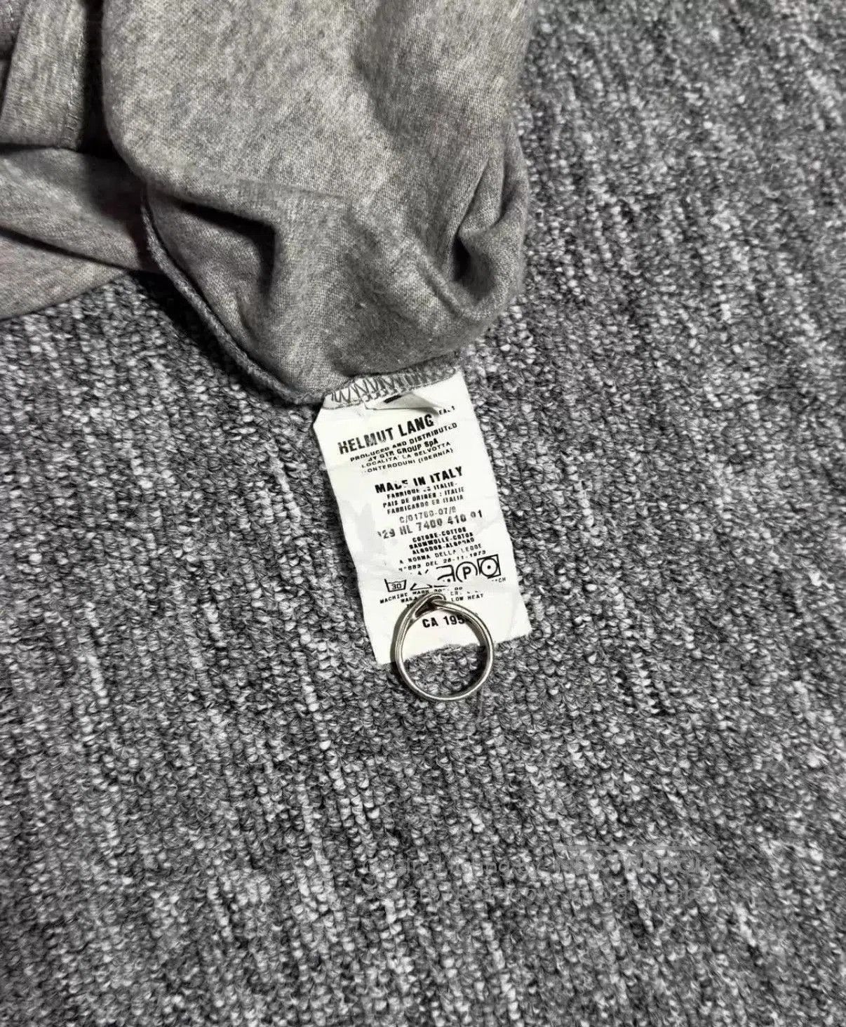 Helmut Lang Gray Long-Sleeve Crewneck Shirt. Size US M / EU 48-50 / 2 - 4 Thumbnail