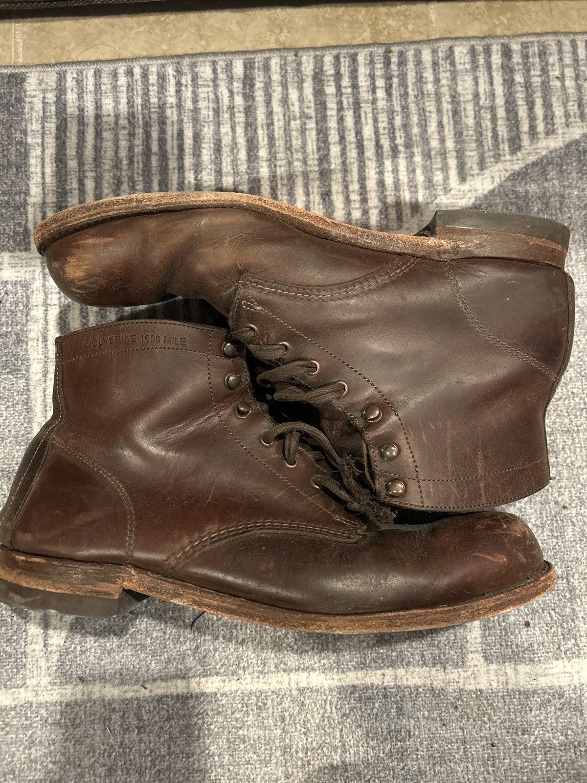 Wolverine Wolverine “1000 mile” leather boots Size US 12 / EU 45 - 1 Thumbnail
