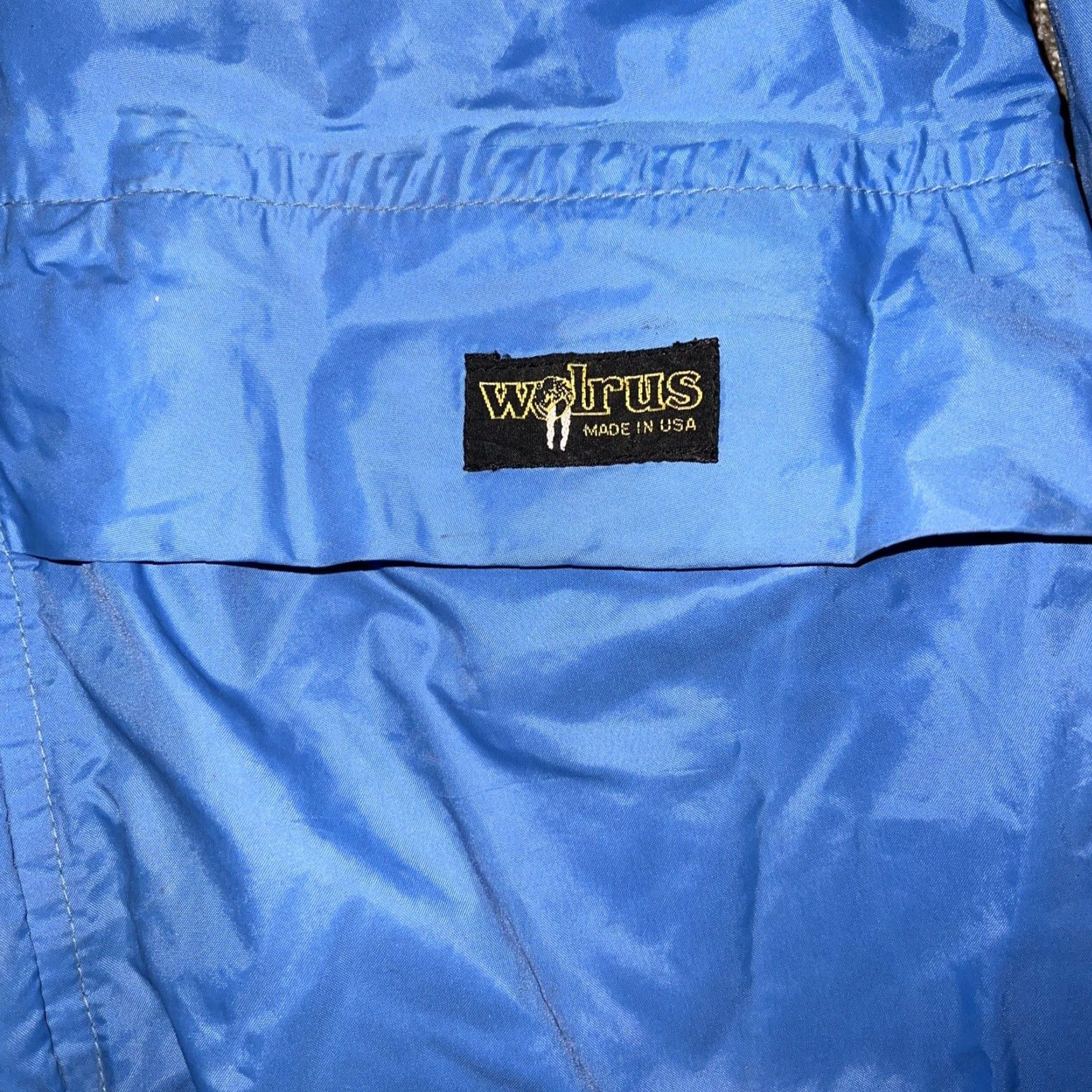 Vintage VINTAGE Walrus Rain Coat Men XS Blue USA Outer Shell Waterproof 90s Made in USA Size US XS / EU 42 / 0 - 3 Thumbnail